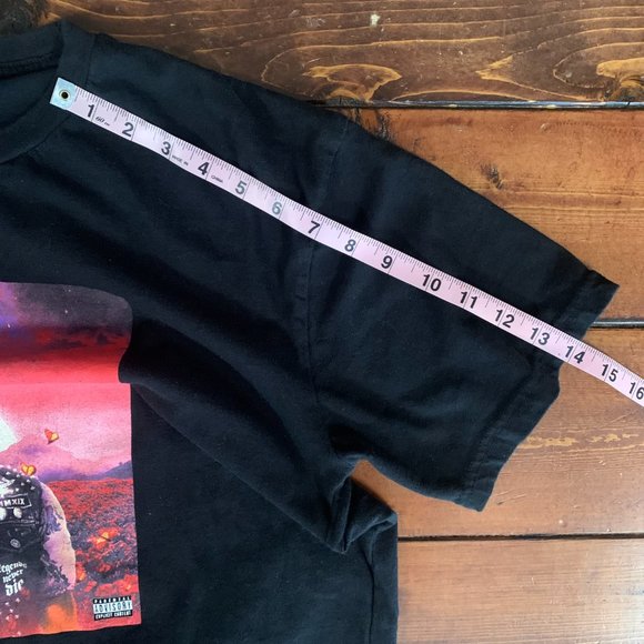 999 Juice Wrld World Rap Hip-Hop Legends Never Die Black 100% Cotton T-Shirt EUC - Picture 10 of 11
